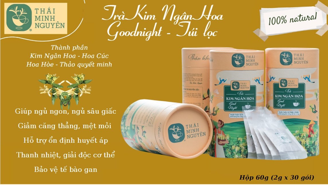Trà Kim Ngân Hoa Good Night hộp (2gx30 túi)